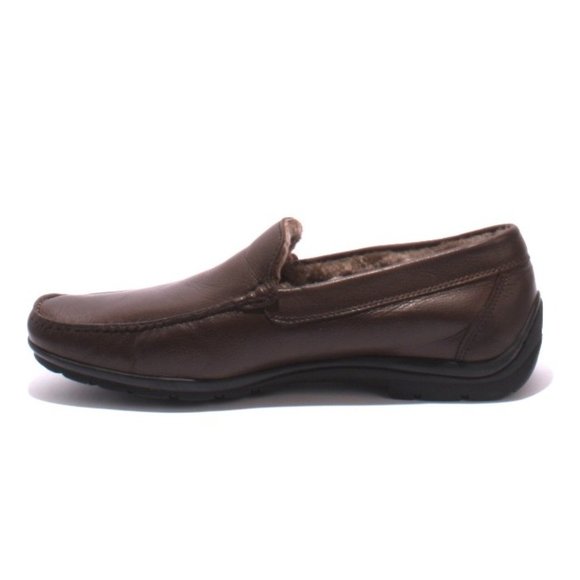 Ernesto Dolani 9640b Brown Leather / Sheepskin Deer Driver Moccasins main image 6